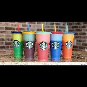 Starbucks Reusable Color Changing Cup Set